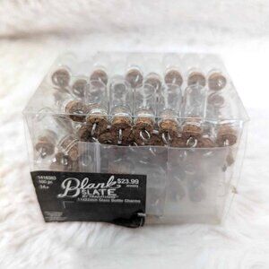 Blank Slate 11x22mm Glass Bottle Charms for Jewelry/Crafts/Charms -100-piece set